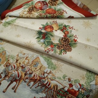 TOVAGLIA GOBELIN NATAL. 180/240/300 FIOCCO GHIRLANDA