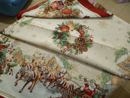 TOVAGLIA GOBELIN NATAL. 180/240/300 FIOCCO GHIRLANDA
